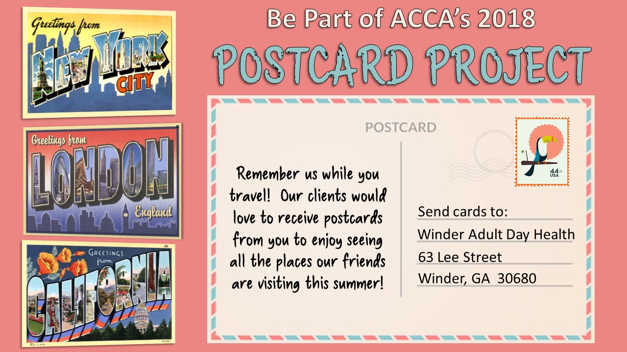 ACCA Launches Their First Postcard Project - Athens Community Council on  Aging